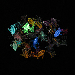 Luminous Transparent Resin Cabochons&nbsp;RESI-N047-01