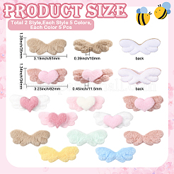 50Pcs 10 Styles Wing Imitation Rabbit Hair Ornament Accessories&nbsp;DIY-SC0032-27