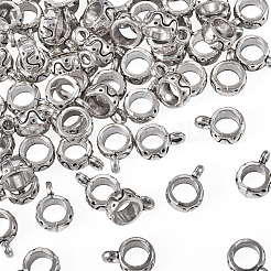 80Pcs Tibetan Style Alloy Tube Bails&nbsp;FIND-TAD0001-06