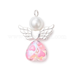 6Pcs 6 Colors Glass Enamel Pendants&nbsp;PALLOY-JF04112