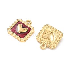 304 Stainless Steel Enamel Pendants&nbsp;STAS-Q119-13G