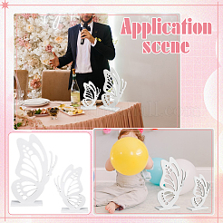 2Pcs Butterfly Wood Sculpture Display Decorations&nbsp;DJEW-WH0053-78