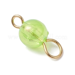 AB Color Transparent Acrylic Round Links Connector Charms&nbsp;PALLOY-JF04433
