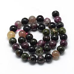 Natural Tourmaline Beads Strands&nbsp;G-R446-6mm-03