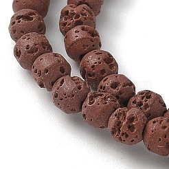 Synthetic Lava Rock Dyed Beads Strands&nbsp;G-H311-08D-06