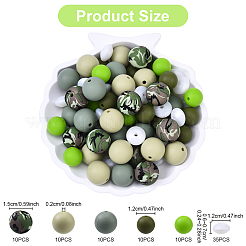 Food Grade Eco-Friendly Silicone Focal Beads&nbsp;SIL-YW0001-72B