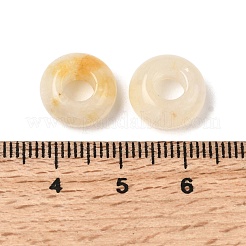 Natural Yellow Jade European Beads&nbsp;G-G740-14x8mm-43