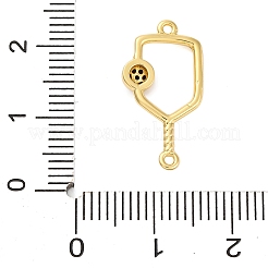 Brass Black Enamel Connector Charms&nbsp;LS-KK-NH0005-02G