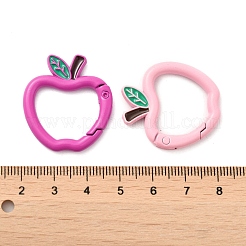 Spray Painted Alloy Spring Gate Ring&nbsp;PALLOY-H131-06
