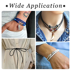 16m 8 Colors Braided Leather Cord&nbsp;WL-TA0001-10