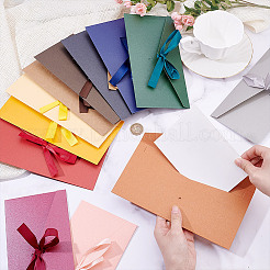 36Pcs 12 Colors Paper Envelope with Bowknot&nbsp;AJEW-NB0006-85