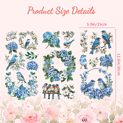3 Sheets 3 Styles PVC Waterproof Decorative Stickers&nbsp;DIY-WH0404-094
