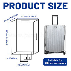 Transparent PVC Luggage Cover&nbsp;AJEW-WH0485-02C