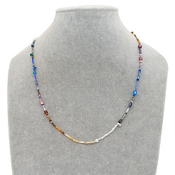 Vintage Round Glass Seed Beaded Necklaces for Women&nbsp;KY5585-1