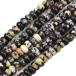 Natural Yellow Turquoise(Jasper) Beads Strands&nbsp;G-L647-D08-4x6mm