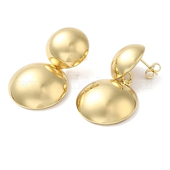 Brass Stud Earrings for Women&nbsp;EJEW-B057-06G