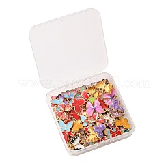 80Pcs 8 Styles Alloy Enamel Pendants&nbsp;ENAM-FS0003-62
