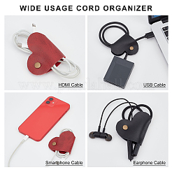 4Pcs 4 Colors PU Leather Cord Organizers&nbsp;AJEW-CP0005-01