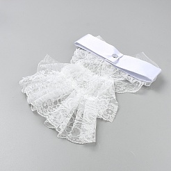 Polyester Detachable Tulle Ruffle Collar&nbsp;DIY-WH0683-23