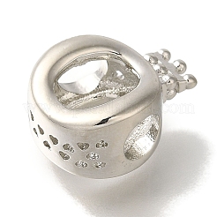 Rack Plating Brass European Beads&nbsp;KK-U019-05P