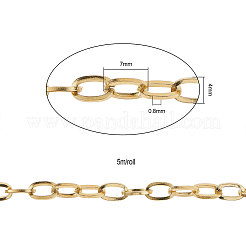 PVD Vacuum Plating 304 Stainless Steel Cable Chains&nbsp;CHS-CJ0001-15G