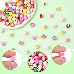 180Pcs 6 Colors Fruits Theme Handmade Polymer Clay Beads&nbsp;CLAY-SC0002-59