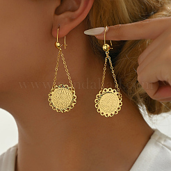 Coin Alloy Dangle & Drop Earrings&nbsp;RF1176