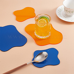 4Pcs 4 Style Opaque Acrylic Cup Mats&nbsp;DJEW-GO0001-01
