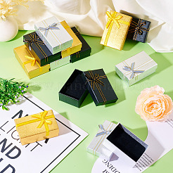 12Pcs 3 Colors Rectangle Paper Jewelry Set Gift Storage Boxes&nbsp;CON-TA0001-21
