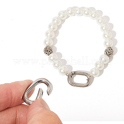 2Pcs 316 Stainless Steel Spring Gate Rings&nbsp;STAS-BBC0007-84