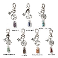 7Pcs Tibetan Style Alloy Pendant Decorations&nbsp;HJEW-JM04102