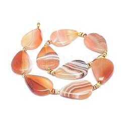 Natural Banded Agate/Striped Agate Beads Strands&nbsp;G-L544-004