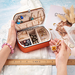 PU Leather Jewelry Storage Box&nbsp;LBOX-TAC0001-01B