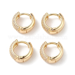 Cubic Zirconia Hoop Earrings&nbsp;EJEW-M216-01C