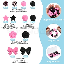 40Pcs Food Grade Eco-Friendly Silicone Beads&nbsp;SIL-YW0001-62