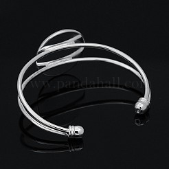 Brass Cuff Bangle Making and Dome/Half Round Transparent Glass Cabochons&nbsp;DIY-X0218