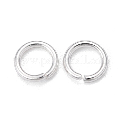 Rack Plating Brass Open Jump Rings&nbsp;KK-O139-18C-S