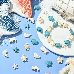 8 Styles Ocean Theme Synthetic Turquoise Beads&nbsp;TURQ-YW0001-02
