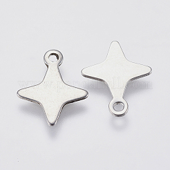 Tarnish Resistant 201 Stainless Steel Charms&nbsp;STAS-P225-009P