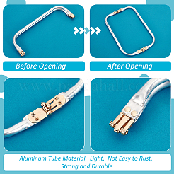 Arch Aluminum Tube Purse Frames&nbsp;FIND-WH0290-56C-P