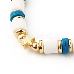 Handmade Polymer Clay Beads Stretch Bracelets Sets&nbsp;BJEW-JB06353-02