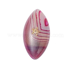 3Pcs 3 Styles Dyed Natural Brazilian Agate Cabochons&nbsp;PALLOY-JF04017-02
