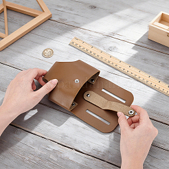 PU Leather Tape Measure Holder for Belt&nbsp;TOOL-WH0059-080B