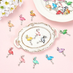 24Pcs 12 Colors Alloy Enamel Links Connectors&nbsp;ENAM-YW0008-81