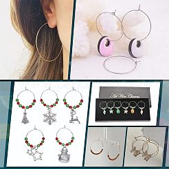 304 Stainless Steel Hoop Earrings Findings&nbsp;STAS-UN0018-19P