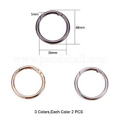 Zinc Alloy Key Clasp Findings&nbsp;PALLOY-PH0012-67