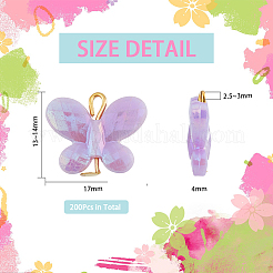 200Pcs Opaque Acrylic Pendants&nbsp;FIND-DC0001-74