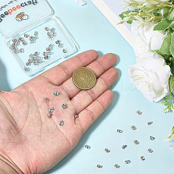 40 Pairs 925 Sterling Silver Ear Nuts&nbsp;STER-BBC0008-63