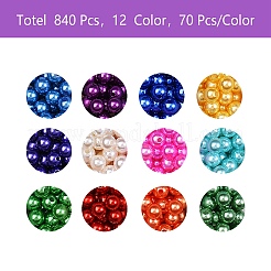840Pcs 12 Colors Imitation Pearl Acrylic Beads&nbsp;sgOACR-SZ0001-14