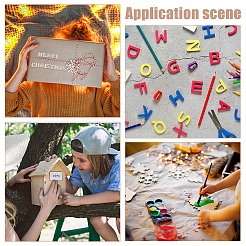 824Pcs Unfinished Wood Chips&nbsp;DIY-WR0005-22